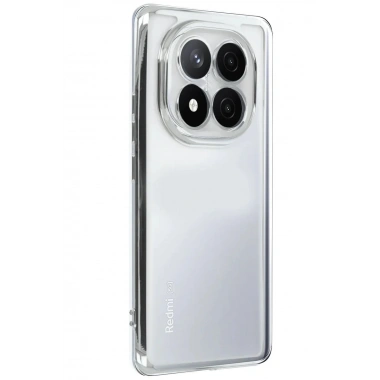 Mey İthalat®   Redmi Note 14 Pro Plus Kılıf  Lensli Silikon - Gümüş