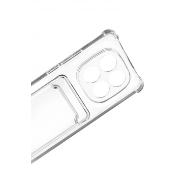 Mey İthalat®   Redmi Note 15 4G Kart Şeffaf Silikon - Şeffaf