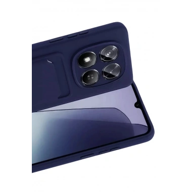 Mey İthalat®   Redmi Note 15 4G Kelvin Kartvizitli Silikon - Lacivert