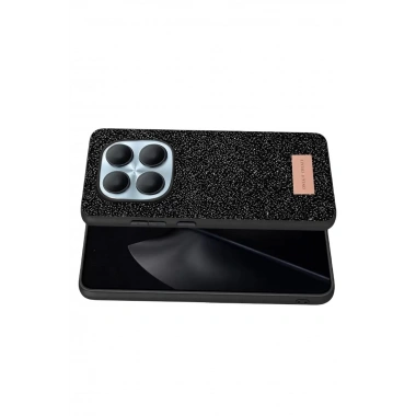 Mey İthalat® Redmi Note 15 Pro 4G Bright Simli Kapak - Siyah