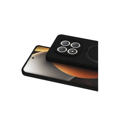 Mey İthalat®   Redmi Note 15 Pro 4G Regal Magsafe Standlı Kapak - Siyah