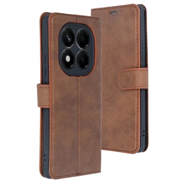 Mey İthalat®   Redmi Note 15 Pro 4G Trend S Plus Kapaklı Kılıf - Taba