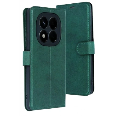 Mey İthalat®   Redmi Note 15 Pro 4G Trend S Plus Kapaklı Kılıf - Yeşil