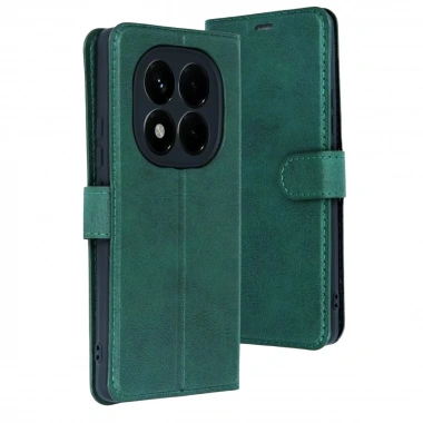 Mey İthalat®   Redmi Note 15 Pro 4G Trend S Plus Kapaklı Kılıf - Yeşil