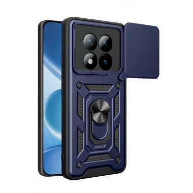 Mey İthalat®   Redmi Note 15 Pro 5G Pars Lens Yüzüklü Silikon - Lacivert