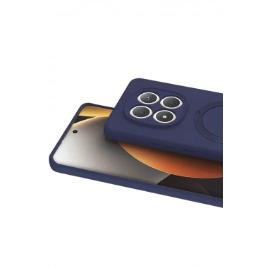 Mey İthalat®   Redmi Note 15 Pro 5G Regal Magsafe Standlı Kapak - Lacivert
