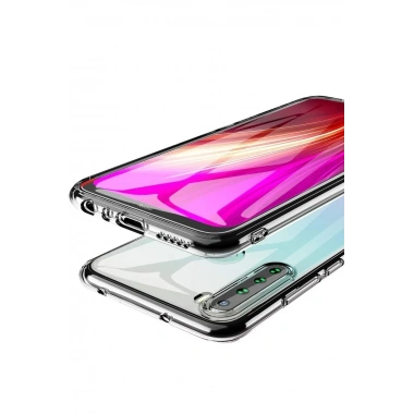 Mey İthalat®   Redmi Note 8 Kılıf Lüx Şeffaf Silikon