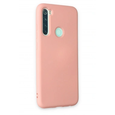 Mey İthalat®   Redmi Note 8 Kılıf Nano içi Kadife Silikon - Pudra