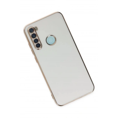 Mey İthalat®   Redmi Note 8 Kılıf Volet Silikon - Beyaz