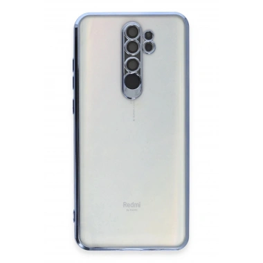 Mey İthalat®   Redmi Note 8 Pro Kılıf  Lensli Silikon - Açık Mavi