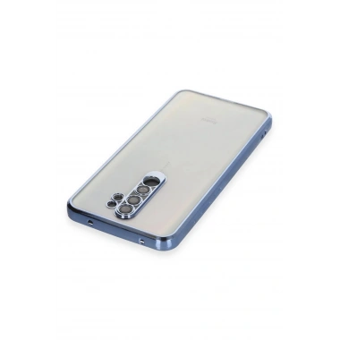 Mey İthalat®   Redmi Note 8 Pro Kılıf  Lensli Silikon - Açık Mavi