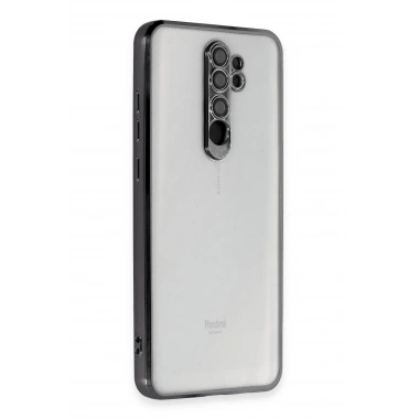 Mey İthalat®   Redmi Note 8 Pro Kılıf  Lensli Silikon - Siyah