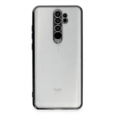 Mey İthalat®   Redmi Note 8 Pro Kılıf  Lensli Silikon - Siyah