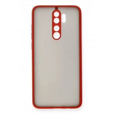 Mey İthalat®   Redmi Note 8 Pro Kılıf Montreal Silikon Kapak - Kırmızı