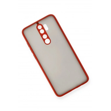 Mey İthalat®   Redmi Note 8 Pro Kılıf Montreal Silikon Kapak - Kırmızı