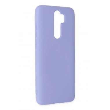 Mey İthalat®   Redmi Note 8 Pro Kılıf Nano içi Kadife Silikon - Lila
