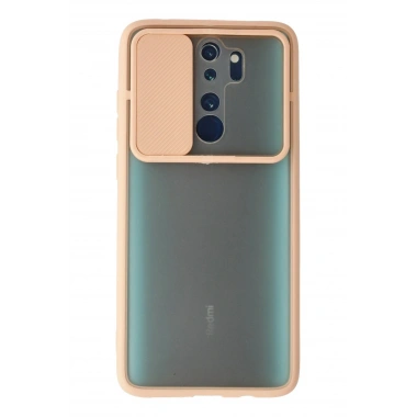 Mey İthalat® Redmi Note 8 Pro Kılıf Palm Buzlu Kamera Sürgülü Silikon - Pembe