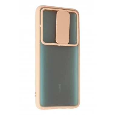 Mey İthalat® Redmi Note 8 Pro Kılıf Palm Buzlu Kamera Sürgülü Silikon - Pembe