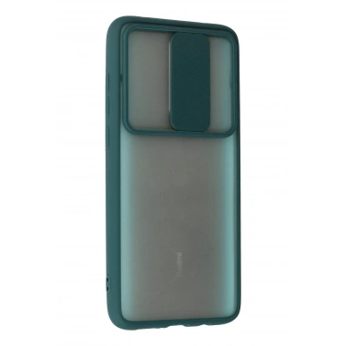 Mey İthalat® Redmi Note 8 Pro Kılıf Palm Buzlu Kamera Sürgülü Silikon - Yeşil