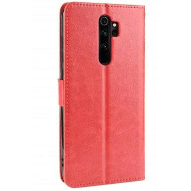 Mey İthalat®   Redmi Note 8 Pro Kılıf Trend S Plus Kapaklı Kılıf - Kırmızı