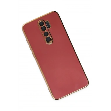 Mey İthalat®   Redmi Note 8 Pro Kılıf Volet Silikon - Kırmızı