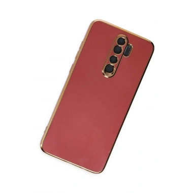 Mey İthalat®   Redmi Note 8 Pro Kılıf Volet Silikon - Kırmızı