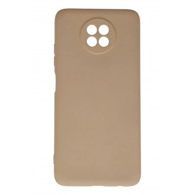Mey İthalat®   Redmi Note 9 5G Kılıf Nano içi Kadife Silikon - Bej