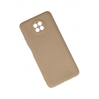 Mey İthalat®   Redmi Note 9 5G Kılıf Nano içi Kadife Silikon - Bej