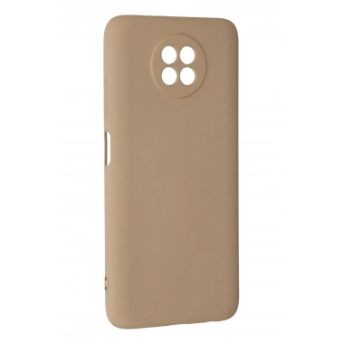 Mey İthalat®   Redmi Note 9 5G Kılıf Nano içi Kadife Silikon - Bej