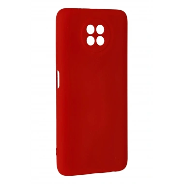 Mey İthalat®   Redmi Note 9 5G Kılıf Nano içi Kadife Silikon - Kırmızı