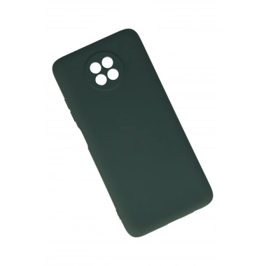 Mey İthalat®   Redmi Note 9 5G Kılıf Nano içi Kadife Silikon - Koyu Yeşil