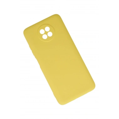 Mey İthalat®   Redmi Note 9 5G Kılıf Nano içi Kadife Silikon - Sarı