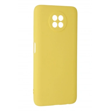 Mey İthalat®   Redmi Note 9 5G Kılıf Nano içi Kadife Silikon - Sarı