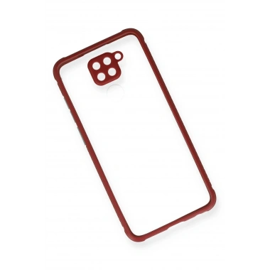 Mey İthalat® Redmi Note 9 Kılıf Miami Şeffaf Silikon - Fuşya