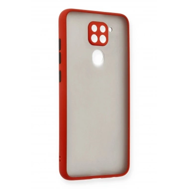 Mey İthalat®   Redmi Note 9 Kılıf Montreal Silikon Kapak - Kırmızı