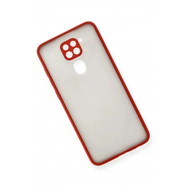 Mey İthalat®   Redmi Note 9 Kılıf Montreal Silikon Kapak - Kırmızı