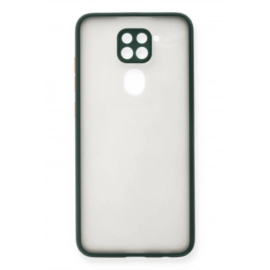 Mey İthalat®   Redmi Note 9 Kılıf Montreal Silikon Kapak - Yeşil