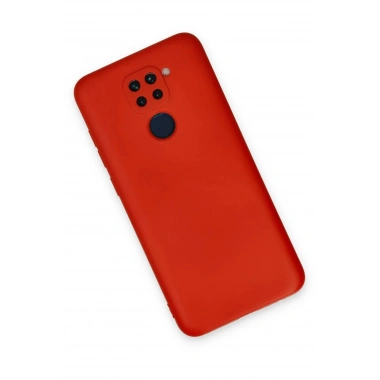 Mey İthalat®   Redmi Note 9 Kılıf Nano içi Kadife Silikon - Kırmızı
