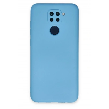 Mey İthalat®   Redmi Note 9 Kılıf Nano içi Kadife Silikon - Mavi