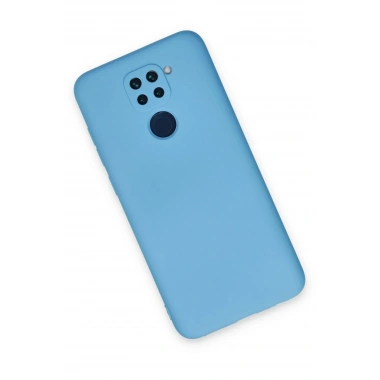 Mey İthalat®   Redmi Note 9 Kılıf Nano içi Kadife Silikon - Mavi