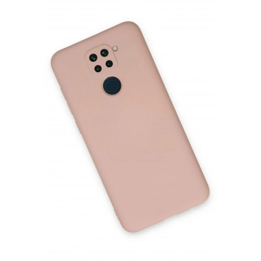 Mey İthalat®   Redmi Note 9 Kılıf Nano içi Kadife Silikon - Pudra