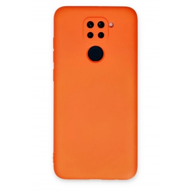 Mey İthalat®   Redmi Note 9 Kılıf Nano içi Kadife Silikon - Turuncu