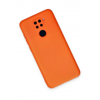 Mey İthalat®   Redmi Note 9 Kılıf Nano içi Kadife Silikon - Turuncu