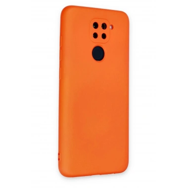 Mey İthalat®   Redmi Note 9 Kılıf Nano içi Kadife Silikon - Turuncu