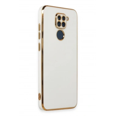 Mey İthalat®   Redmi Note 9 Kılıf Volet Silikon - Beyaz