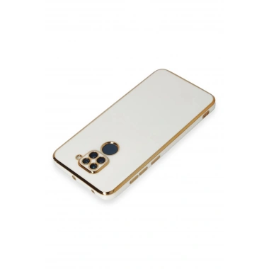 Mey İthalat®   Redmi Note 9 Kılıf Volet Silikon - Beyaz