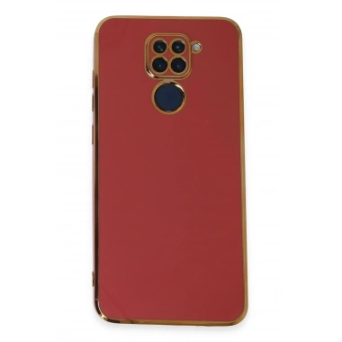 Mey İthalat®   Redmi Note 9 Kılıf Volet Silikon - Kırmızı