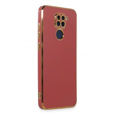 Mey İthalat®   Redmi Note 9 Kılıf Volet Silikon - Kırmızı