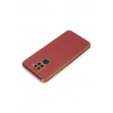 Mey İthalat®   Redmi Note 9 Kılıf Volet Silikon - Kırmızı
