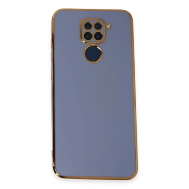 Mey İthalat®   Redmi Note 9 Kılıf Volet Silikon - Mavi